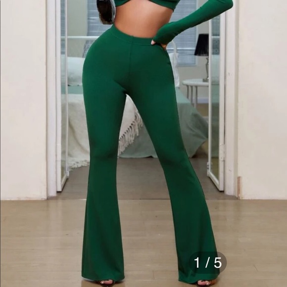 SHEIN TWO PIECE CO ORD SET GREEN XS NEVER WORN!! Brand new - Picture 2 of 6